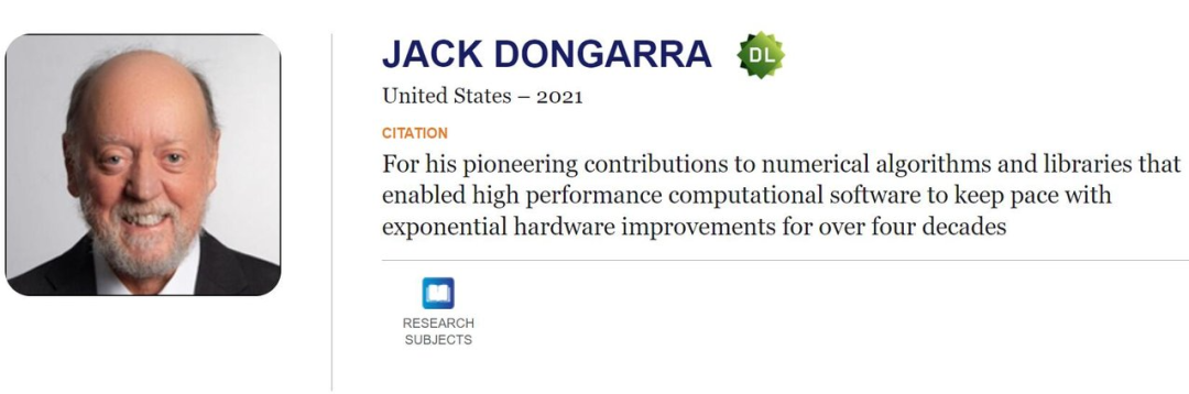 2021图灵奖揭晓：高机能较量争论先驱、超算TOP500榜单创始人之一Jack Dongarra获奖